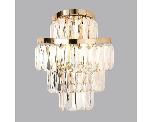 5073/2W HALL ODL24 605 золото/прозрачный/металл/хрусталь Бра E14 2*40W WAYTA