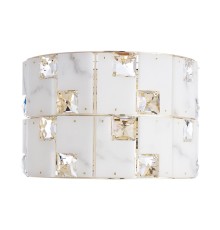 5076/2W HALL ODL24 497 золото/прозрачный/белый/металл/хрусталь/алебастр Бра E14 2*40W CHESSI