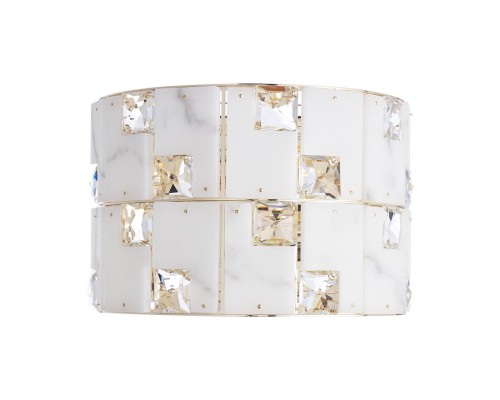 5076/2W HALL ODL24 497 золото/прозрачный/белый/металл/хрусталь/алебастр Бра E14 2*40W CHESSI