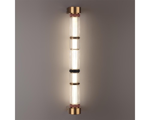 5455/18WL L-VISION ODL_EX26 043 сатин.латунь/терракот/черный Настенный светильник LED 22W 4000K COLLIER