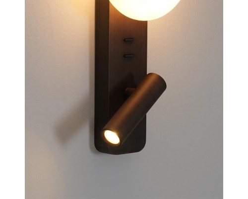 7163/9WL HIGHTECH ODL26 473 светильник металл/темн. латунь/алебастр IP20 LED 9W 787Лм 2700K 180° 220-240V ALBERGO