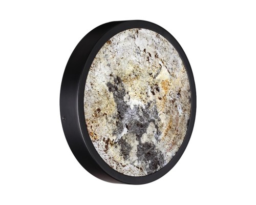 5064/15WL L-VISION ODL24 черн./серо-беж./металл/натур.камень/акрил Настенн.светильн. с переключ.цветов.темпер. LED 15W 3000К/4000K/6000K BERGI