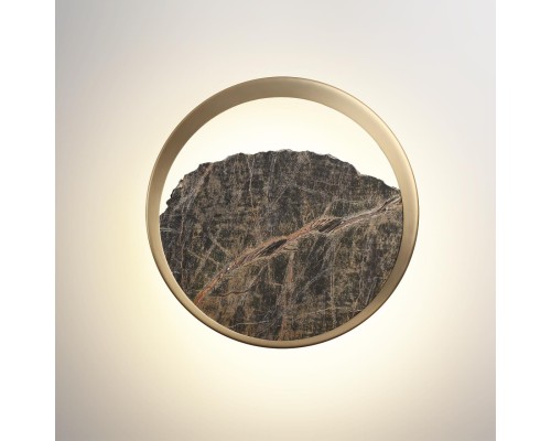 7068/9WL ECODESIGN ODL26 Настенный светильник  темно-зеленый/мрамор/металл IP20 LED 9W 240Лм 3000K 220-240V VALLEY