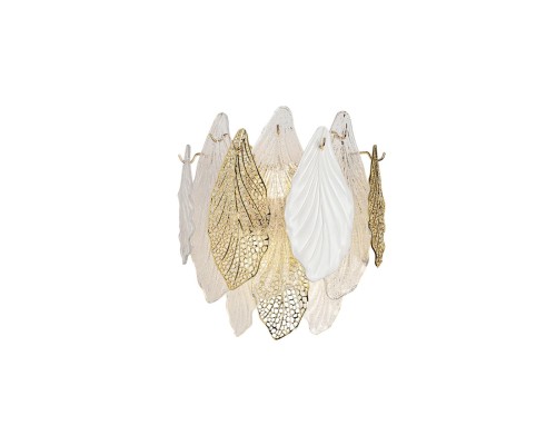 5052/3W HALL ODL24 507 золото/белый/прозрачный/металл/стекло/фарфор/металл Бра E14 3*40W LACE