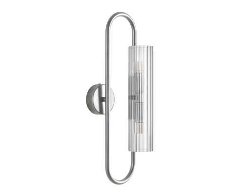 8258/2W SUSPENTIONI LN26 серебро/прозрачный, металл/стекло Бра G9 2*20W 220V TORONTO