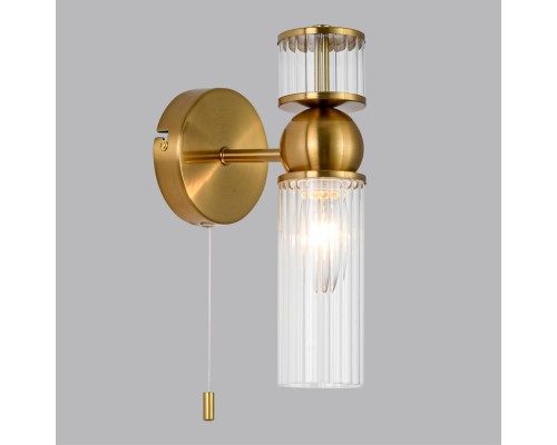 8276/1W MODERNI LN26 161 латунь/прозрачный, металл/стекло Бра Е14 1*40W 220V DENVER
