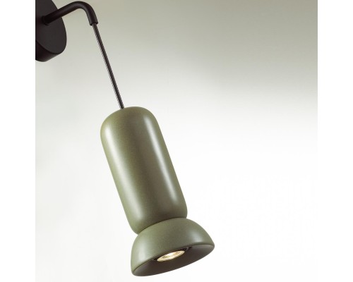 5054/1WB PENDANT ODL24 315 черный/зеленый/металл/керамика Бра GU10 LED 4W KERAMA