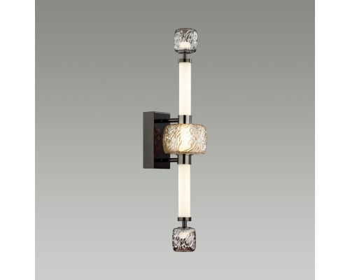 5427/28WL L-VISION ODL_EX24 21 черный хром/белый/дымчатый/коньячный/металл/стекло/акрил Бра LED 28W 3000K KLIFF