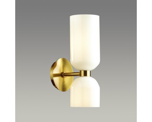 4798/2W MIDCENT ODL21 213 бронзовый/белый Бра с выкл. E14 2*60W ORINOCO