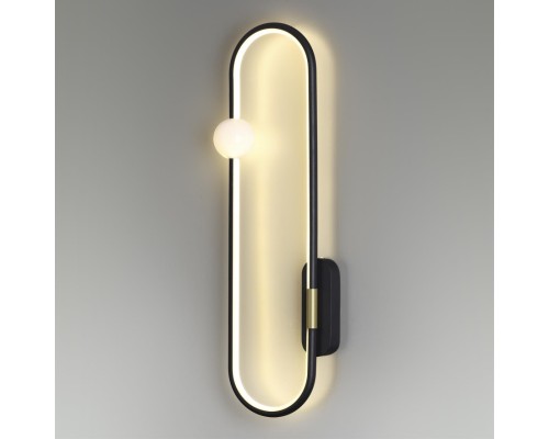 5607/20WL LEDIO LN23 016 черный Настенный светильник LED 20W 3000К 1360Лм 220V HARLOW