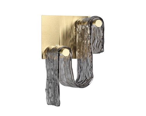 5106/11WL L-VISION  ODL26 золотой брашинг/дымчатый металл/стекло Настенный светильник LED x 11W 4000K FLOW