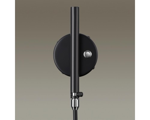 4831/1W WALLI ODL21 503 черный/хром Настенный светильник E27 1*40W KERBI