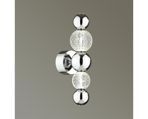 5007/7WL L-VISION ODL23 419 хром/прозрачный/металл/акрил Бра LED 7W 4000K 380Лм CRYSTAL