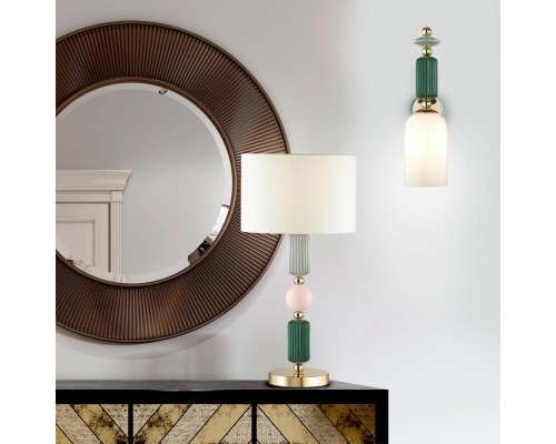 4861/1W CLASSIC ODL_EX21 золото/раноцветн./керамика/стекло Бра E14 1*40W CANDY