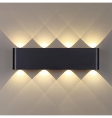 7191/8WL HIGHTECH ODL27 Настенный светильник черный браш./металл IP20 LED 8W 3000K 220V MAGNUM