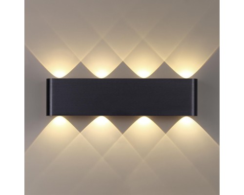 7191/8WL HIGHTECH ODL27 Настенный светильник черный браш./металл IP20 LED 8W 3000K 220V MAGNUM