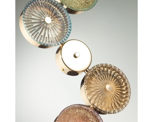 5412/25WL L-VISION ODL_EX23 9 золотой/разноцветный металл/стекло Бра LED 25W 4000K CARAMELLA