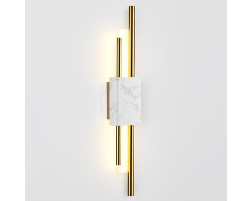 4359/10WL MIDCENT ODL23 175 белый мрамор/золотистый металл Настенный светильник IP20 LED 10W 655Лм 3000K MARMI