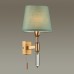 4887/1W MODERN ODL_EX22 53 бронзовый/зеленый/абажур ткань Бра с выкл. E14 1*40W LONDON