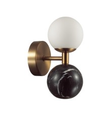 4361/6WL MIDCENT ODL25 Настенный светильник под латунь/металл/стекло/черный мрамор IP20 LED 1*6W 3000K 220V LOLLA