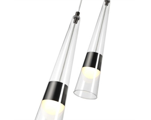 5044/24WL L-VISION ODL24 301 глянц.темн.хром/прозрачный/металл/стекло Бра LED 24W 3000K 2536Лм LUMP