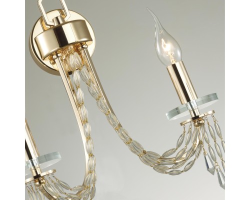 5063/2W CLASSIC ODL24 537 золото/прозрачный/металл/хрусталь Бра E14 2*40W CAPEL