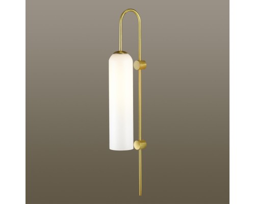 Бра Odeon Light 4642/1W Vosti золотой/белый E27 60 Вт