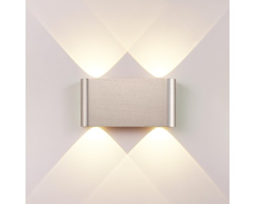 7106/4WL HIGHTECH ODL26 Настенный светильник матовый никель/металл IP20 LED 4W 3000K 220V MAGNUM