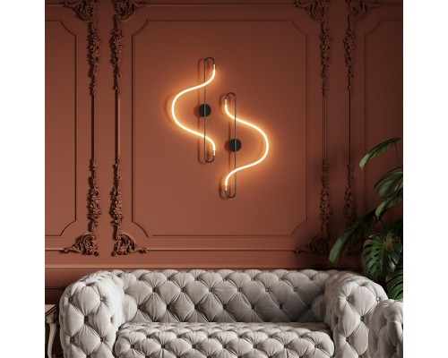 4303/19WL HIGHTECH ODL22 127 черный/античная бронза Настенный светильник IP20 LED 19W 1140Лм 4000K KEYS