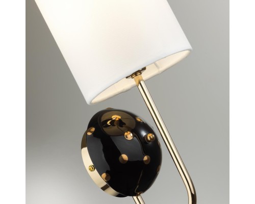 5424/1W MODERN ODL_EX24 43 золотой/черный/белый/металл/керамика/ткань Бра E14 1*40W POLLEN