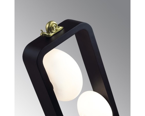 5434/3FB NATURE ODL_EX26 черный/золотистый/хром/металл/акрил/декор металл Уличный наземный светильник-торшер 65см IP54 G9 3*15W max LUMA