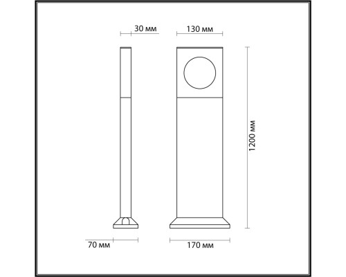 6653/10GA NATURE ODL24 623 черный/металл Уличный светильник IP65 LED 4000K AC85-265V COMO
