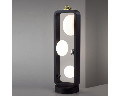 5434/3FB NATURE ODL_EX26 черный/золотистый/хром/металл/акрил/декор металл Уличный наземный светильник-торшер 65см IP54 G9 3*15W max LUMA