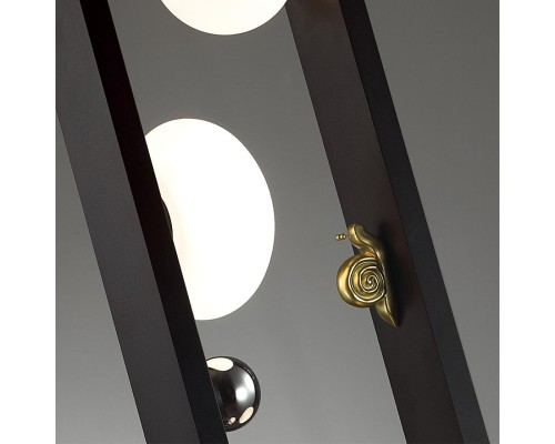 5434/4FB NATURE ODL_EX26 079 черный/золотистый/хром/металл/акрил/декор металл Уличный наземный светильник-торшер 110см IP54 G9 4*15W max LUMA