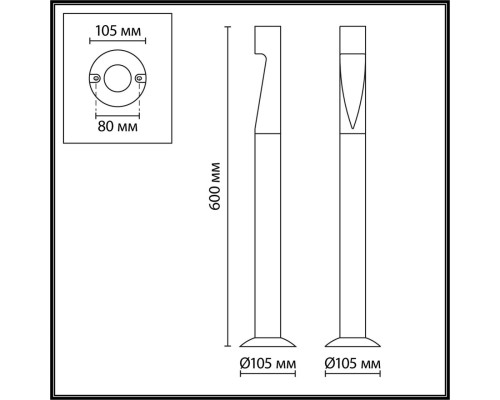 7206/5GL NATURE ODL27 Ландшафтный светильник IP65 LED 5W 180° 3000K 85-265V FRANKIE