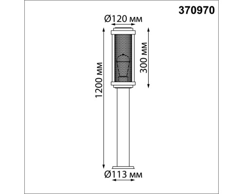 370970 STREET NT24 000 черный Светильник ландшафтный IP54 E27 max 25W 220-240V MATRIX