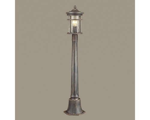 Фонарь уличный Odeon Light 4044/1F Virta черный/патина