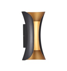 Настенный светильник Odeon Light 3886/6BG Krista черный/золотистый LED 6 Вт 4000K