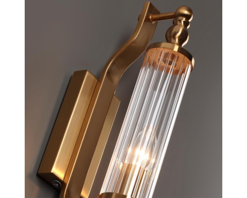 4943/1W DROPS ODL22 553 бронзовый/прозрачный/стекло Настенный светильн. E14 1*40W IP44  TOLERO