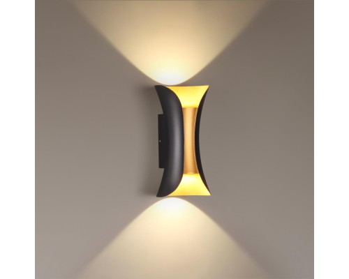 Настенный светильник Odeon Light 3886/6BG Krista черный/золотистый LED 6 Вт 4000K