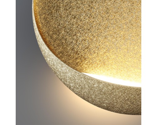 7004/7WL  HIGHTECH ODL25  Настенный светильник золотой ice crack/акрил IP44 LED 12W Лм 3000K  CRI > 90 VELA