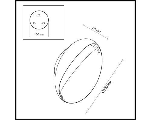 7005/7WL HIGHTECH ODL25 Настенный светильник белый ice crack/акрил IP44 LED 7W  347Лм 3000K  CRI > 90 VELA