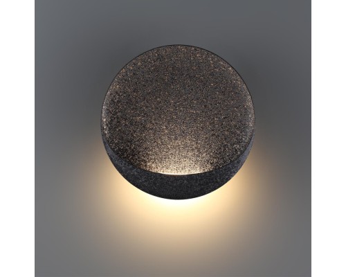 7003/7WL HIGHTECH ODL25 Настенный светильник черный ice crack/акрил IP44 LED 7W 231Лм 3000K CRI > 90 VELA