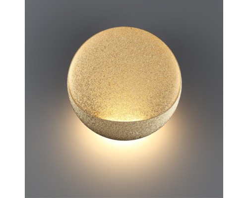 7004/7WL  HIGHTECH ODL25  Настенный светильник золотой ice crack/акрил IP44 LED 12W Лм 3000K  CRI > 90 VELA