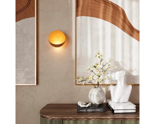 7004/7WL  HIGHTECH ODL25  Настенный светильник золотой ice crack/акрил IP44 LED 12W Лм 3000K  CRI > 90 VELA