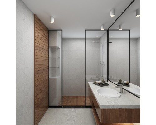 359417 OVER NT24 000 белый Светильник накладной влагозащищенный IP54 LED 10W 170-265V 4000К 830Лм RECTE