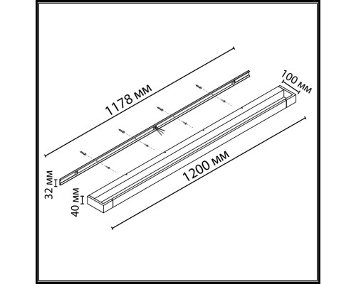 3888/36WL HIGHTECH ODL26 Настенный поворотный светильник черный/металл IP44 LED 36W 2700Лм 4000K 220V ARNO