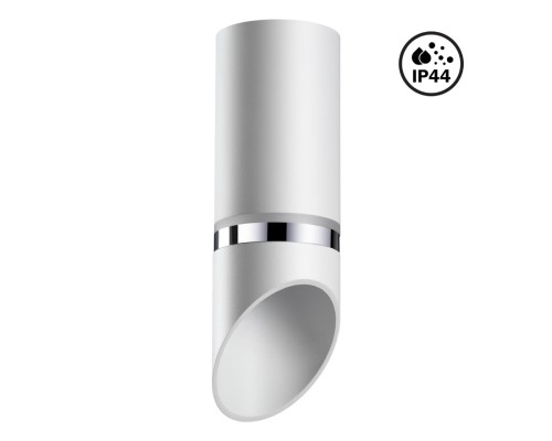370904 OVER NT22 белый/хром Светильник накладной влагозащищенный IP44 GU10 9W 220V DELTA