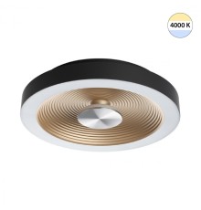 7753/18L MITRA LED SN 093 Светильник пластик/белый/черный/золотой LED 18Вт 4000K D320 IP54 QUANTUM