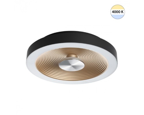 7753/18L MITRA LED SN 093 Светильник пластик/белый/черный/золотой LED 18Вт 4000K D320 IP54 QUANTUM